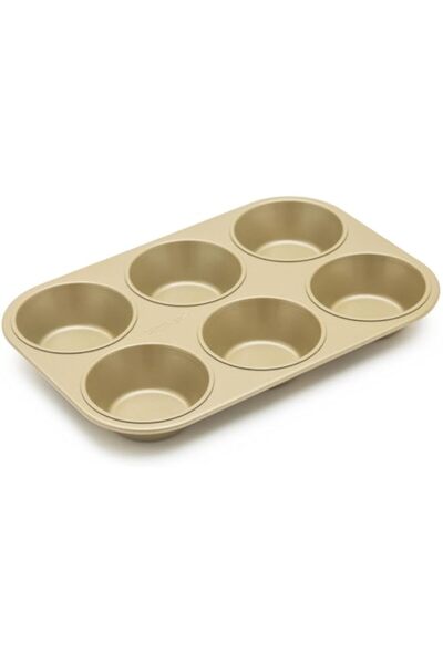 Generic Carbon Steel Bakeright Pro Rectangle 6 Cups Muffin Pan, 26.7 cm Lengt...