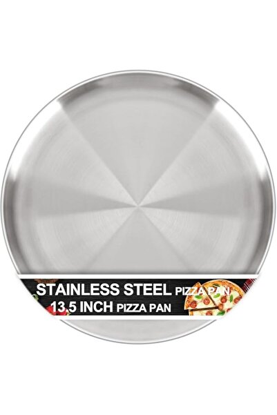 Generic YelaJoy 13½ Inch Pizza Pan for Oven, Non-Stick Large Round Stainless ...