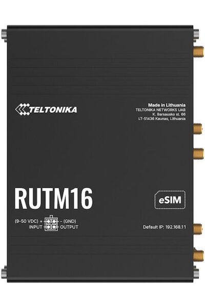 Teltonika RUTM16 Ασύρματος δρομολογητής Wi-Fi 5 με 4 θύρες Gigabit