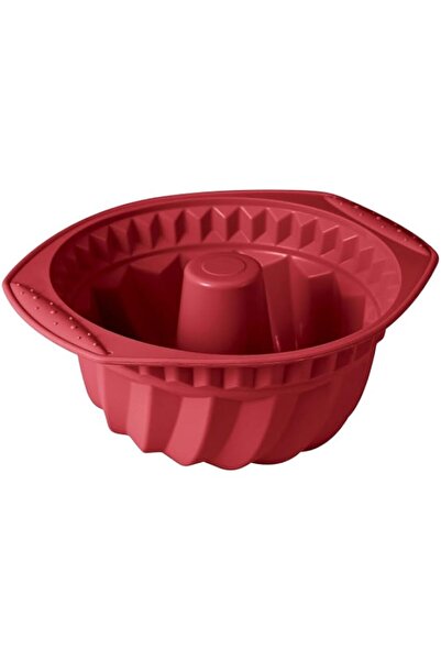 Generic Bake A Wish Silicone Round Cake Mould 27.5X24X11 cm, Red Color