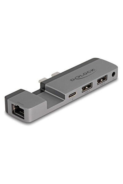DELOCK Σταθμός σύνδεσης με διπλό USB-C, 4K, PD και Ethernet για MacBook Pro /...