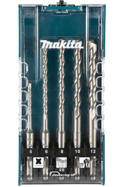Makita Σετ 5 τρυπανιών καρβιδίου με στέλεχος SDS Plus για τοιχοποιία Κωδικός:...