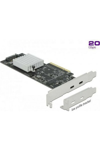 DELOCK Ελεγκτής PCIe με 2 θύρες Type-C / USB 3.2 Κωδικός: 89009
