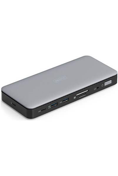 Digitus Σταθμός σύνδεσης USB-C 11 θυρών με HDMI 4K, PD, Ethernet, Γκρι
