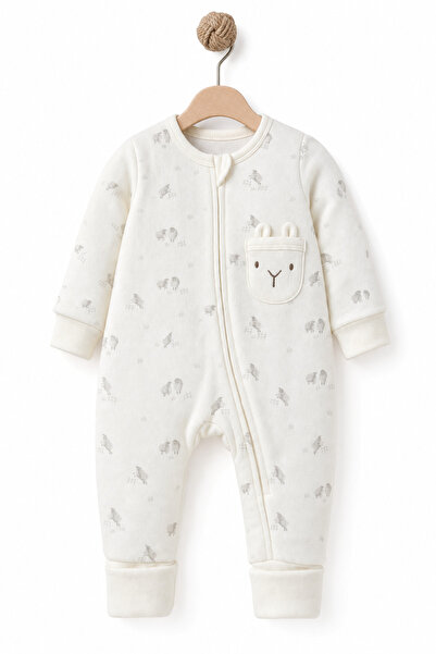 BabyCosy Organic Wear 100% قطن عضوي، بدلة أطفال بسحاب للجنسين مع جيب على شكل ...