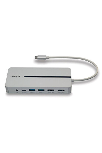 LİNDY Σταθμός σύνδεσης USB-C με HDMI 4K, Power Delivery, Ethernet και συνδέσε...