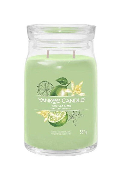 Yankee Candle Αρωματικό Κερί Βανίλια Λάιμ σε Βάζο με Άρωμα Βανίλιας 567γρ