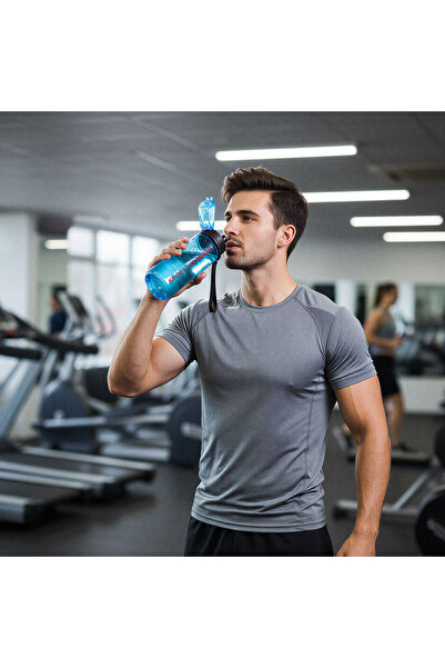 Alista Home Sports bottle 600 ml, transparent plastic, airtight lid, 3 colors
