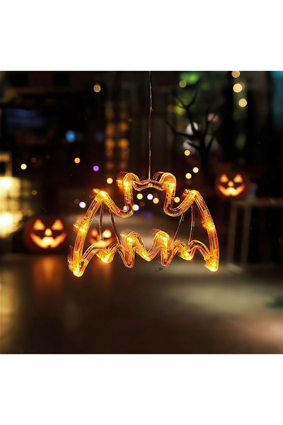 Alista Home Halloween decorative lights, bat, suction cup, 12 LED, 20x18.5 cm...