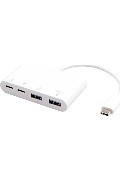eSTUFF Διανομέας USB 4 Θυρών USB 3.2 με σύνδεση USB-C Λευκό Κωδικός: ES625002