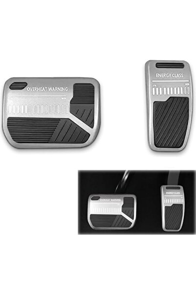 Generic Premium Aluminum Alloy Anti-Slip Pedal Cover Set, Black, Laser-Etched...