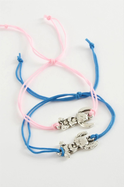 Mercansa 2 Pieces of Çzgflm Character Rope Bracelet