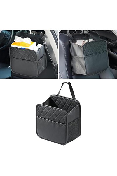 Generic Backseat Car Organizer PU Leather Car Seat Bags with 2 Cup Holder for...