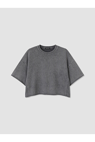 LC Waikiki Original Oval Collar Oversize Women's T-Shirt