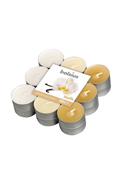 Bolsius Lumanari Pastila, 4 Ore, Vanilie, 18 Bucati