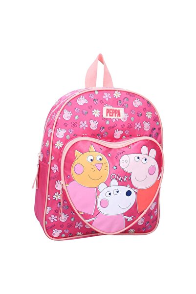 Peppa Pig Rucsac cu două compartimente, 35x25x11 cm, bretele ajustabile și în...