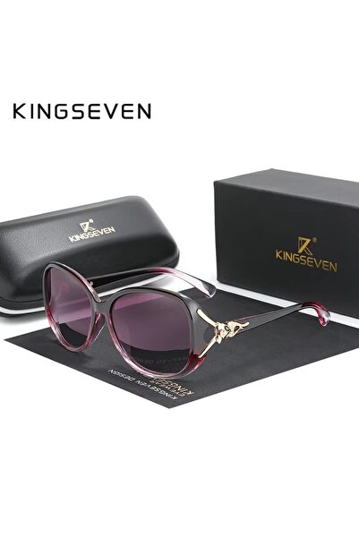 Choice4 Purple KINGSEVEN Trendy Women‘s Sunglasses Luxury Lady Anti-UV400 Pol...