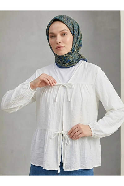 Naknaku Two-Tie Strawberry Tunic-Ecru