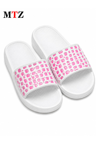 mtz Women's Hollow Upper Slide Sandals, Open Toe Slip-On Shower Slippers with...