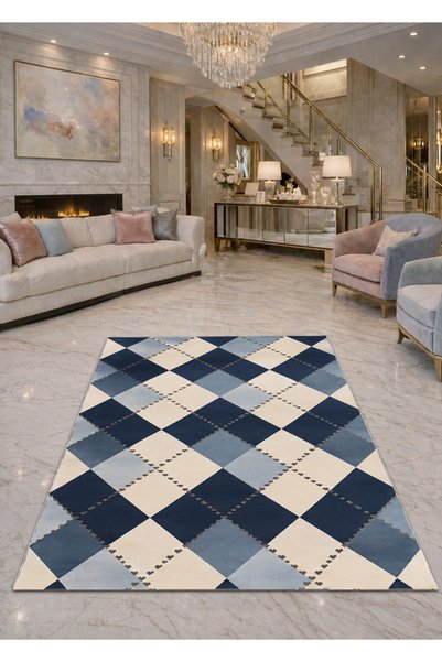 Rugs Modern Halı Sdt Mixed Patterned Modern Woven Base Decorative Carpet Sdta...