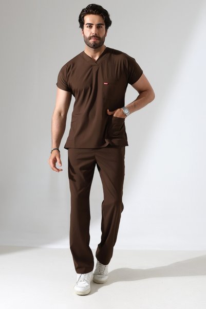 Bilen tekstil BFLEX UNİSEX LİKRALI YARASA KOL TAKIM FRİAR BROWN SAĞLIK HİZMETLERİ DİĞER MESLEK MENSUPLARI
