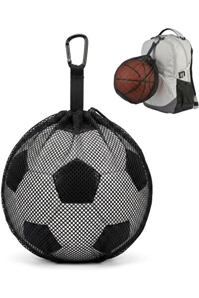 STARSTAR Ball net bag drawstring mesh with hooks for basketball/soccer/volley...