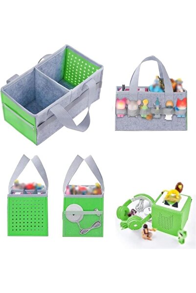 Aputue Carrying Case for Kids Toys, Lightweight Felt Storage Organizer Box, P...