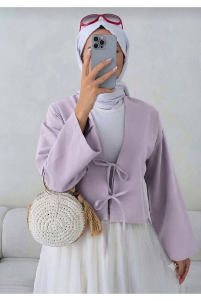 lillia kids Cămașă kimono cu 2 șireturi și legătură în față, Hijab modern, Ki...