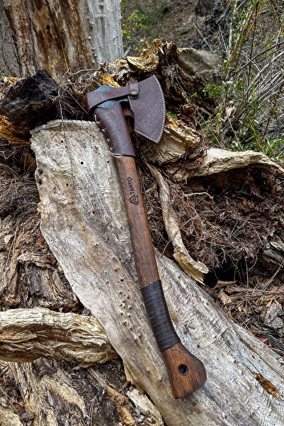Tantobushcraft Drasil El Yapımı ST60 Çelik Kamp Baltası 1400g Gürgen Saplı De...