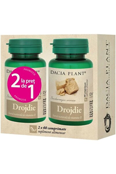 Dacia Plant Drojdie bere (Saccharomyces cerevisiae) 500mg, "Sursa organica de...