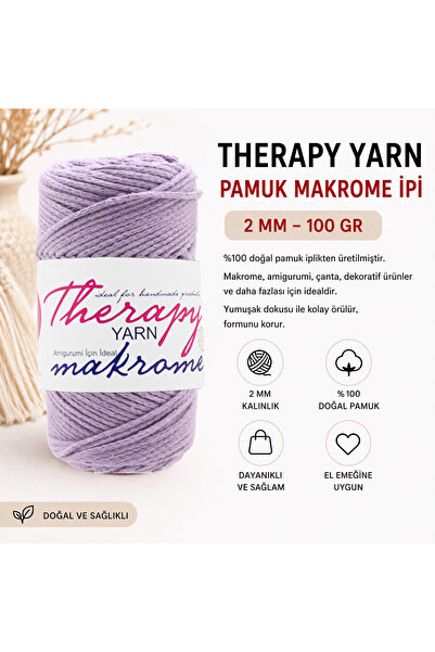 THERAPY YARN Pamuk Makrome Örgü İpi
