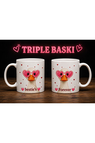 Ördek Temalı Best Friends Kupa (2 Adet)