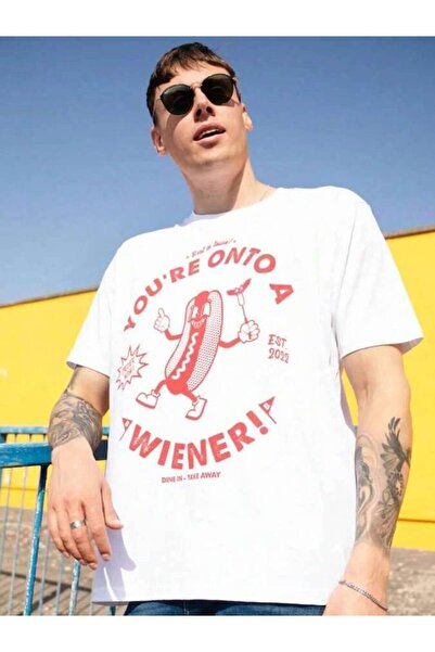 9JY New Summer Outfits For Men,Graphic Tees Men,You're Onto A Men's Hot Dog G...