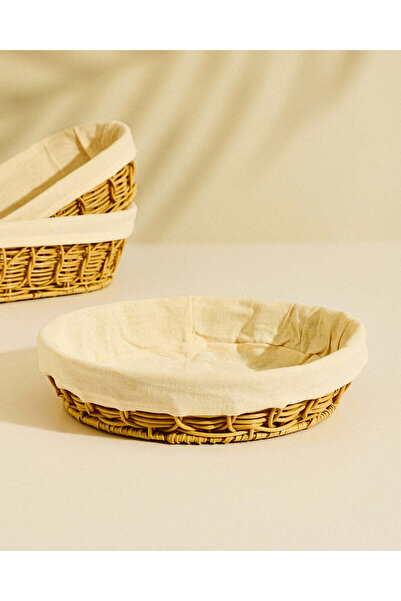 REDTAG Brown Round Basket with Fabric