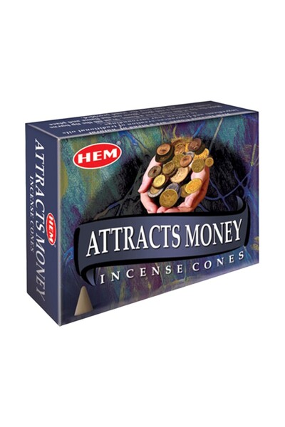 Hem Set 5 x Conuri Parfumate, Attracts Money