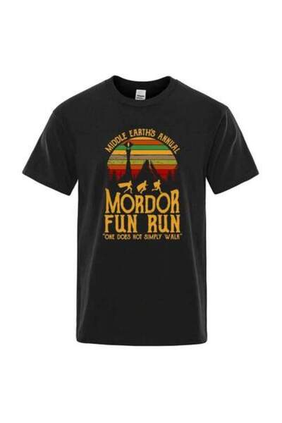 23ERVA Middle-Earth Mordor Fun Run Annual Print T-Shirt, For Men And Women, S...