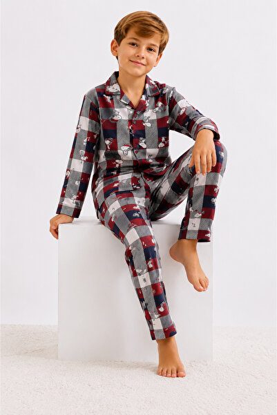 Free Beka Boy's Front Buttoned Checkered and Character Patterned Long Sleeve ...