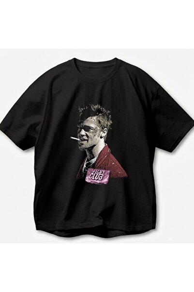 SVART WEAR Tyler Durden Fight Club Printed Vintage Y2K Retro Unisex Oversize ...