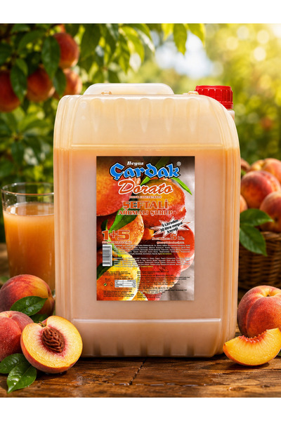 Beyaz Çardak 1+5 ŞEFTALİ AROMALI KONSANTRE ŞURUP 5KG