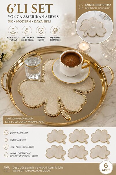 EKOSEHOME Luxury Presentation Napkin for 6 People