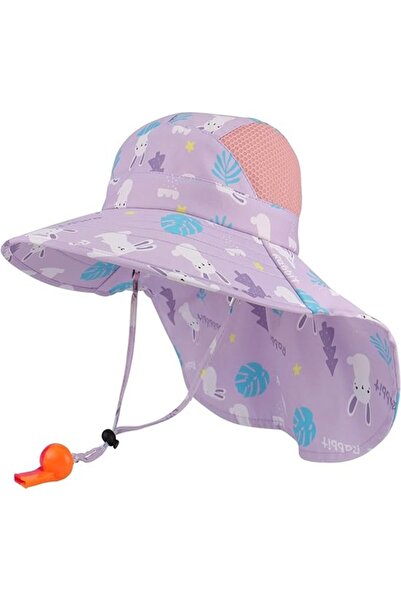 STARSTAR Kids wide-brim breathable bucket UV blue whale.