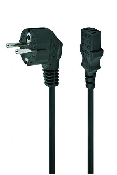 Gembird CABLU alimentare 1m, intrare Shucko, iesire C13, 6A, black, "PC-186-1M"