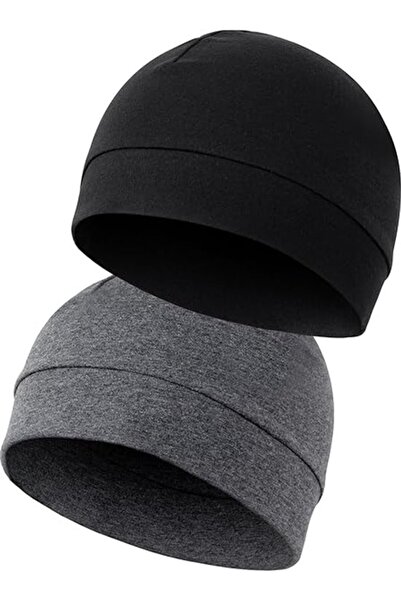 STARSTAR Unisex two-piece cap, knitted lightweight cotton helmet liner, suita...