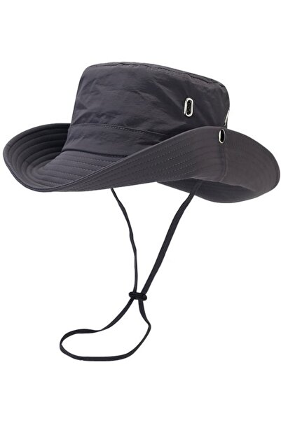 STARSTAR Hiking cap army green 55-58cm wide brim drawstring fisherman.