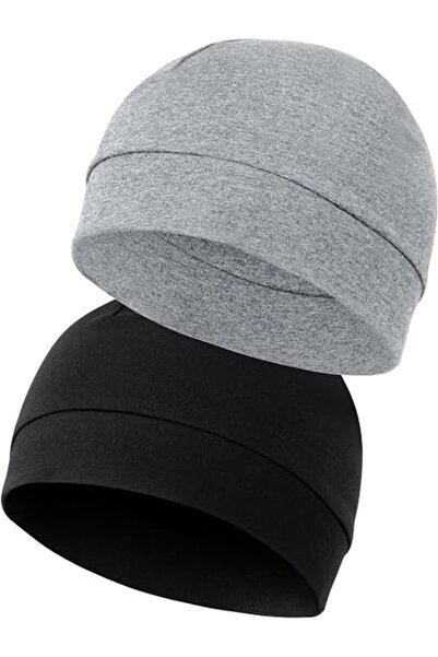 STARSTAR Unisex two-piece cap, knitted lightweight cotton helmet liner, suita...