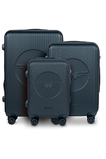 WINGS BRAND Set de 3 valize WINGS Swallow 3.0 VERDE ÎNCHIS