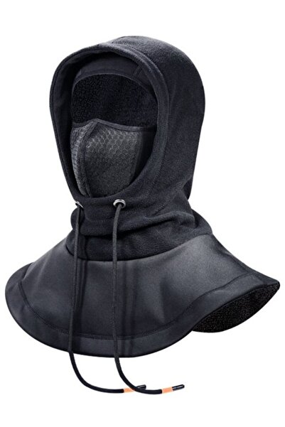 STARSTAR Men's fleece balaclava black windproof neck warmer ski/cycling.