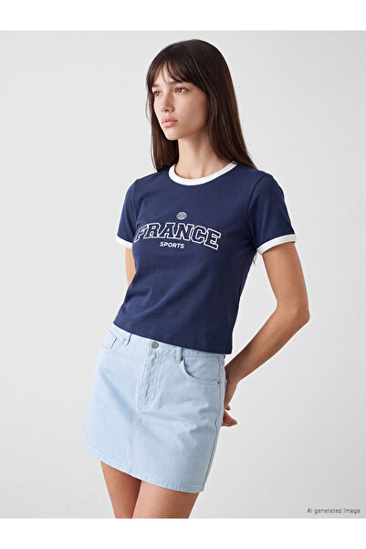 LC Waikiki Crop top de damă imprimat, Franța
