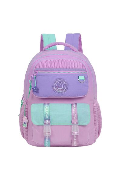 Zâna Casei Rucsac cu inimi confetti lila și verde mentă