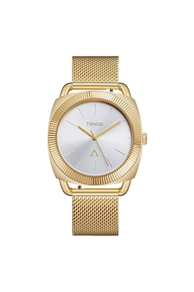 TRNDA Women's Gold Stainless Steel Watch, Silver Dial | Trd-W35.8